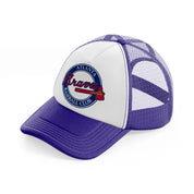 atlanta baseball club-purple-trucker-hat