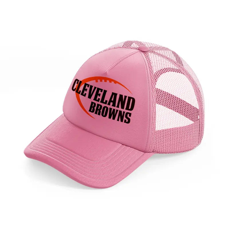 cleveland browns football-pink-trucker-hat