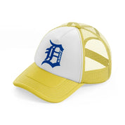 detroit lions letter-yellow-trucker-hat