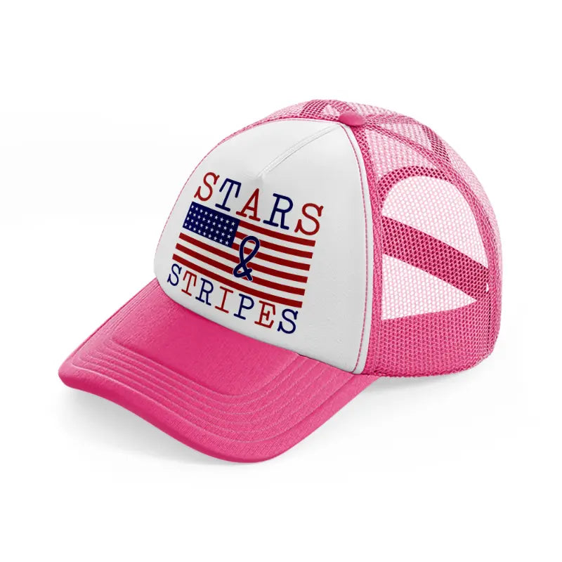 stars & stripes-010-neon-pink-trucker-hat