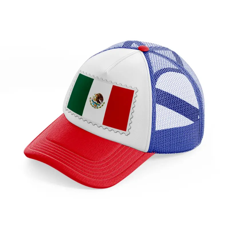 mexico stamp-multicolor-trucker-hat