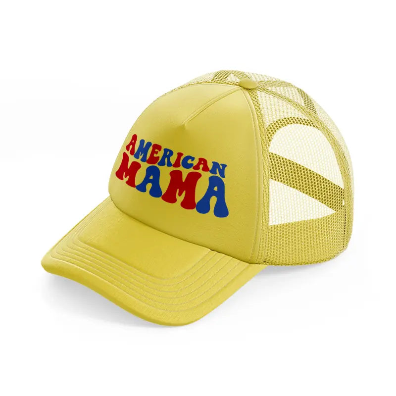 american mam-gold-trucker-hat