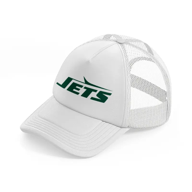 new york jets text-white-trucker-hat