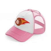 baseball catch-pink-and-white-trucker-hat