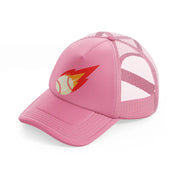 baseball speeding-pink-trucker-hat