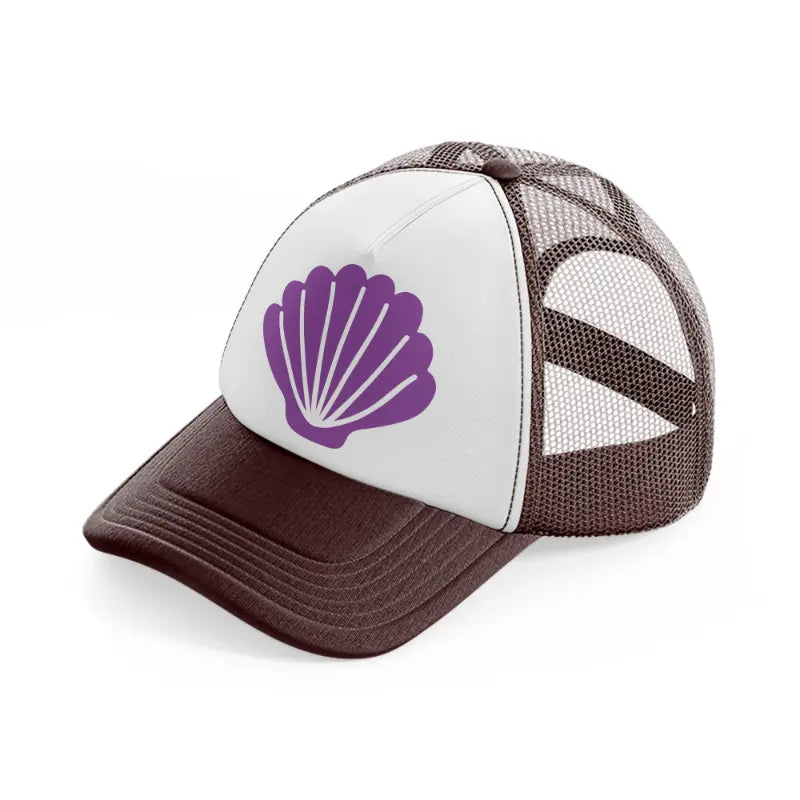 seashell brown trucker hat