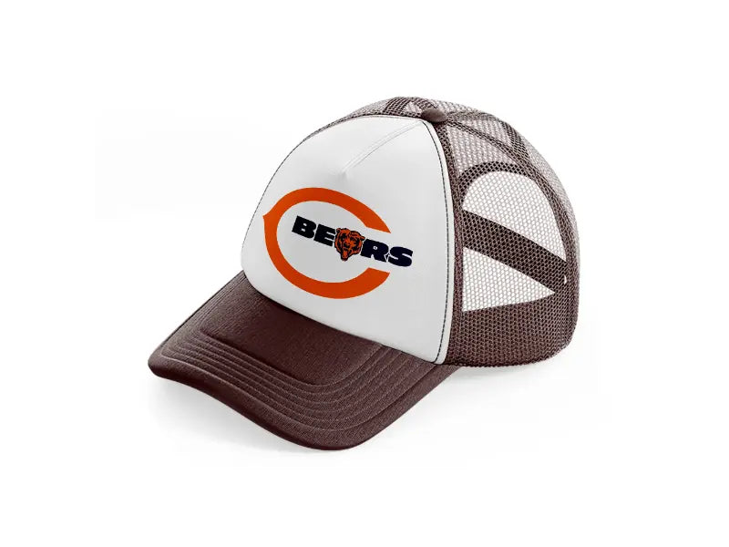 chicago bears logo-brown-trucker-hat