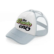 the drunk one-grey-trucker-hat