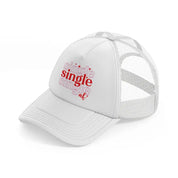 single af-white-trucker-hat