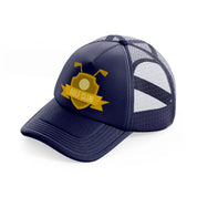 golf club golden-navy-blue-trucker-hat
