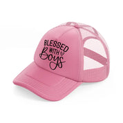 blessed with boys-pink-trucker-hat