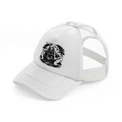 ship black white trucker hat