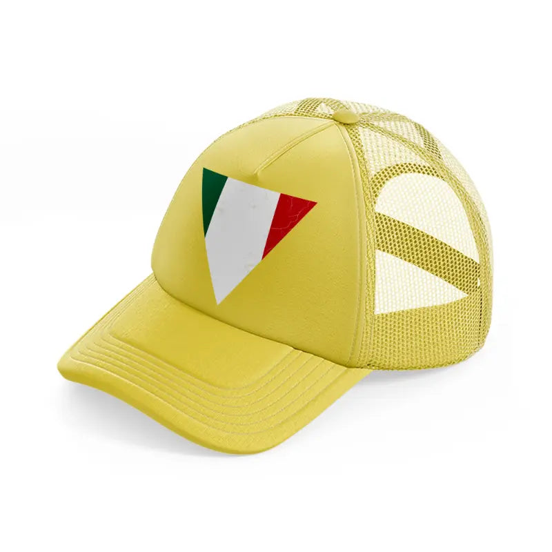 triangle flag-gold-trucker-hat