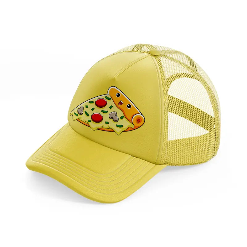 pizza-gold-trucker-hat