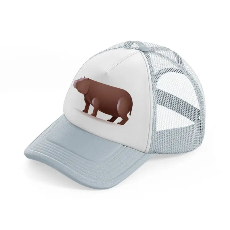 007-hippopotamus-grey-trucker-hat