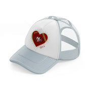 49ers fan club-grey-trucker-hat