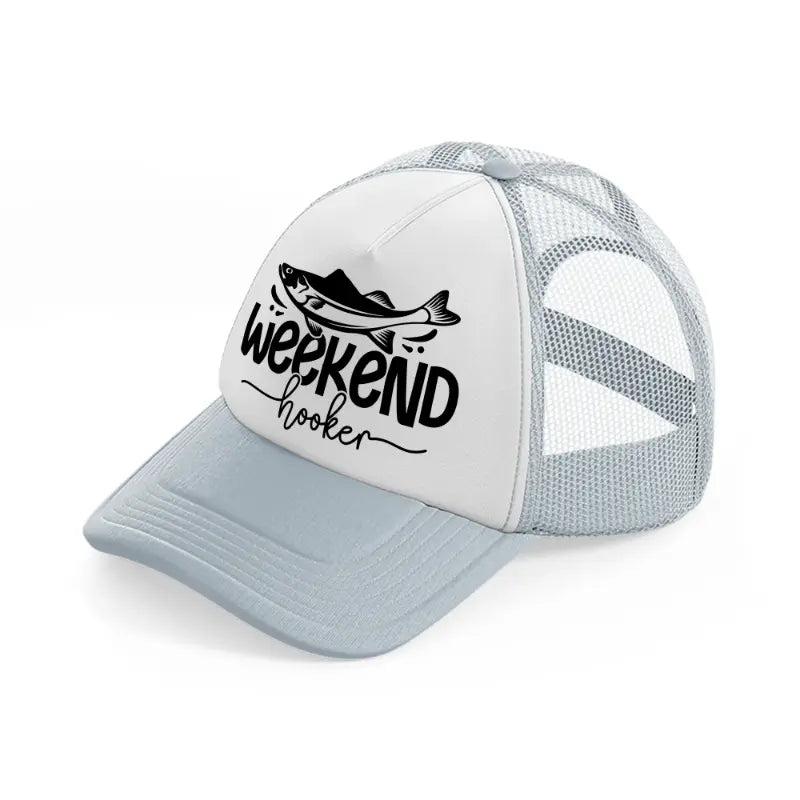 weekend hooker fish-grey-trucker-hat