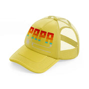 papa rainbow-gold-trucker-hat