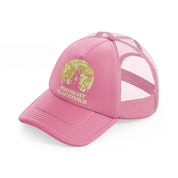 midnight hauntings pink trucker hat