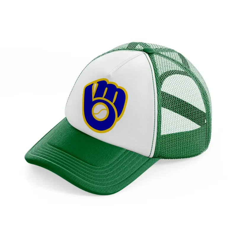 milwaukee brewers logo-green-and-white-trucker-hat