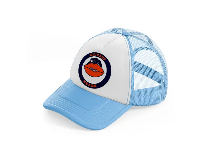 chicago bears circle-sky-blue-trucker-hat