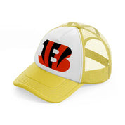 b from cincinnati bengals-yellow-trucker-hat