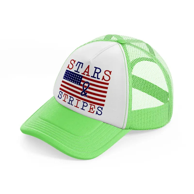 stars & stripes-010-lime-green-trucker-hat