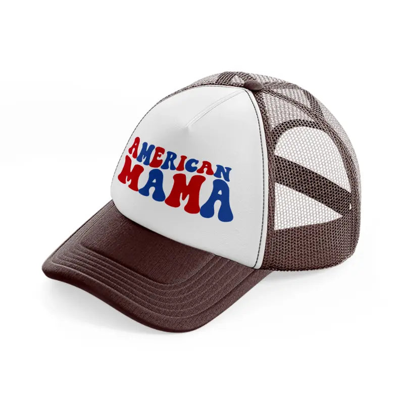american mam-brown-trucker-hat