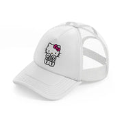 hello kitty skeleton white trucker hat