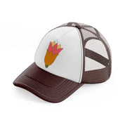 floral elements-36-brown-trucker-hat