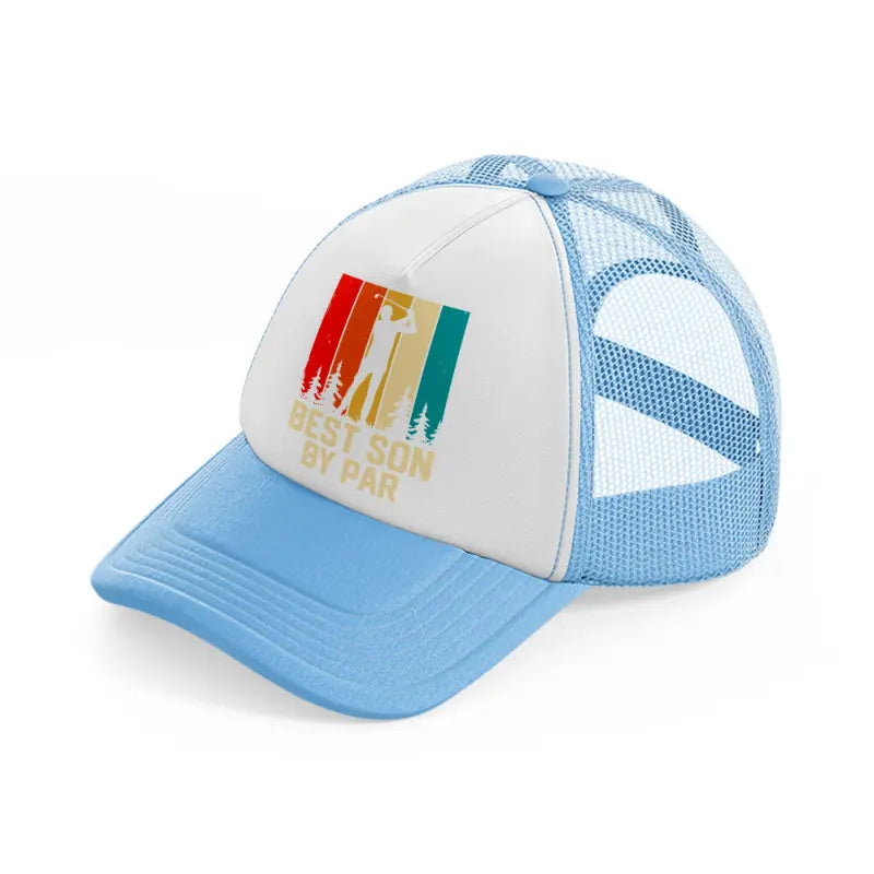 best son by par retro sky blue trucker hat