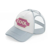 cool grey trucker hat