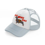 Free Wiener Rides grey Trucker Hat