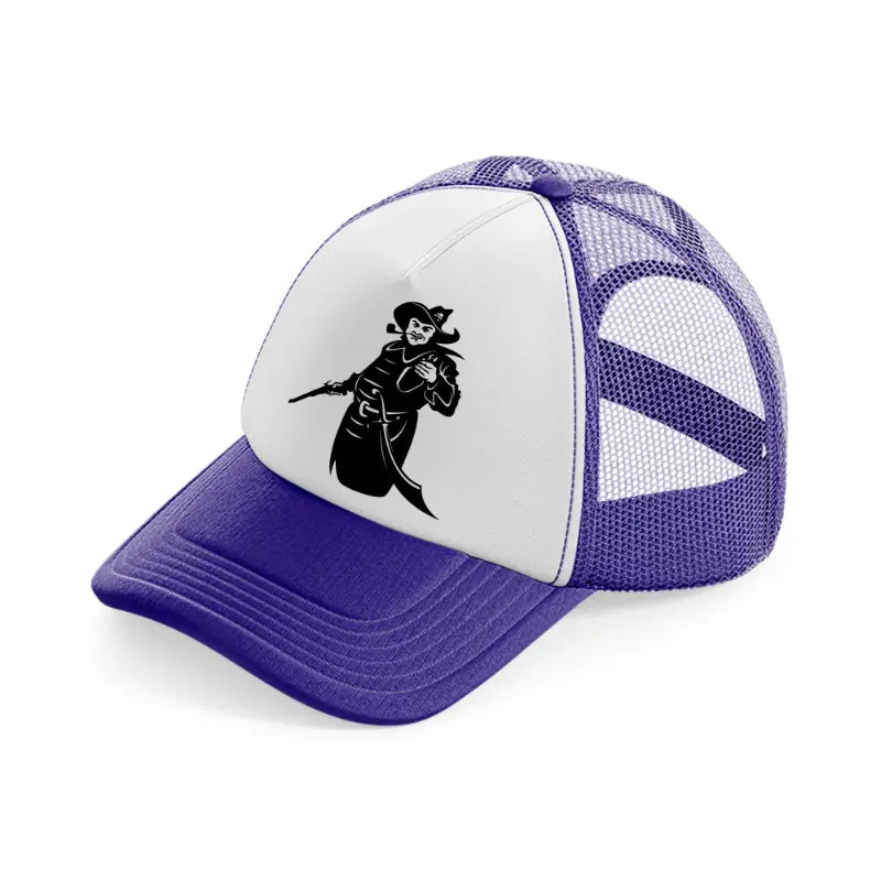 pirate piping purple trucker hat