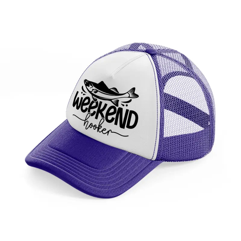 weekend hooker fish-purple-trucker-hat