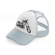 harley davidson vector bike grey trucker hat