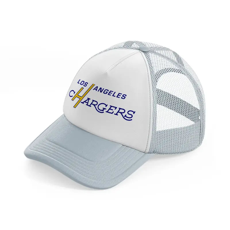 los angeles chargers vintage-grey-trucker-hat