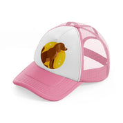 chinese zodiac (3) pink and white trucker hat