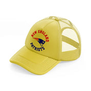 new england patriots circle-gold-trucker-hat