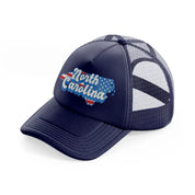 north carolina flag-navy-blue-trucker-hat