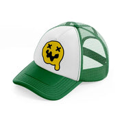 knock out melting yellow-green-and-white-trucker-hat