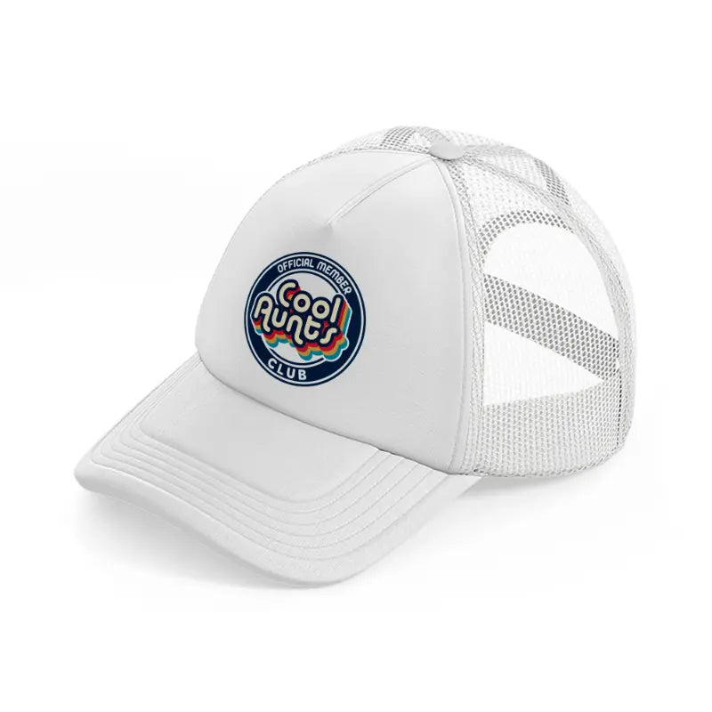 cool aunts club-white-trucker-hat