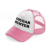 Cougar Hunter pink-and-white Trucker Hat