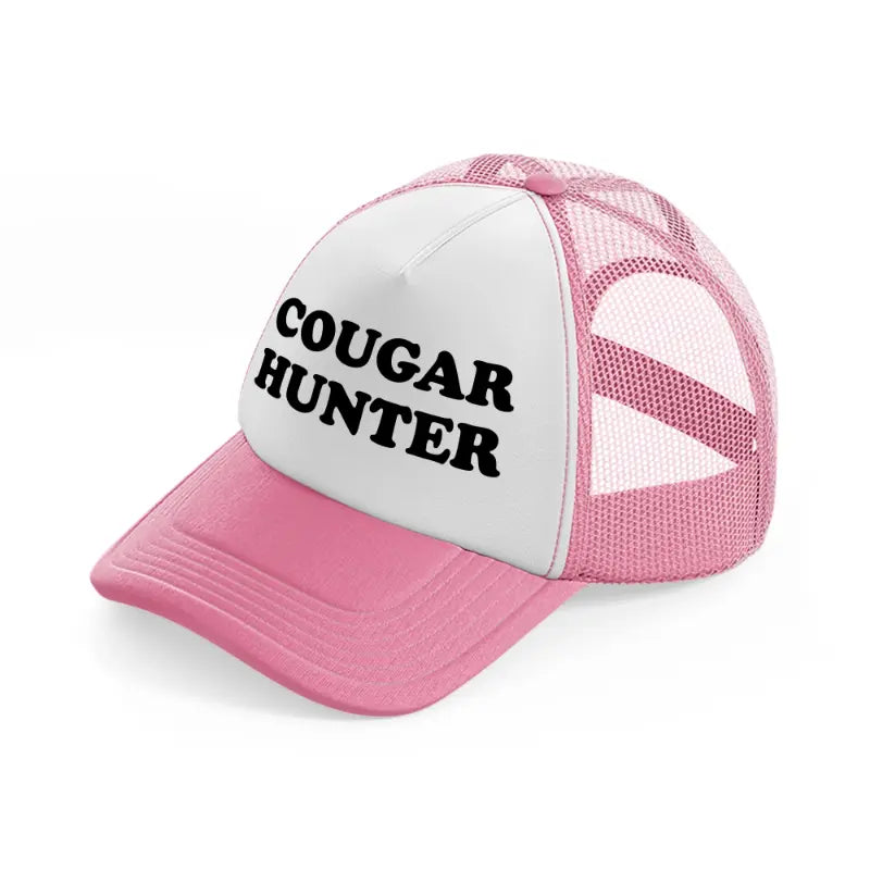 Cougar Hunter pink-and-white Trucker Hat