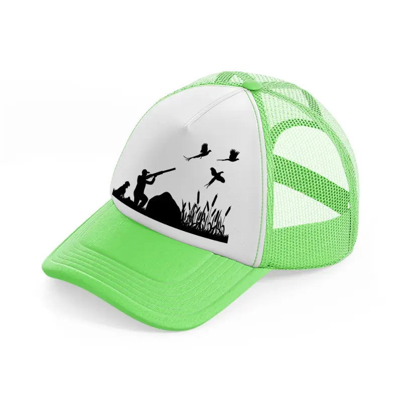 hunting-lime-green-trucker-hat