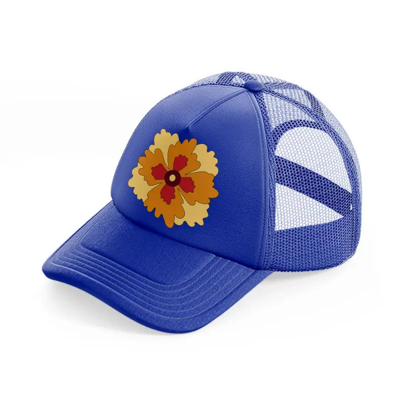 floral elements-13-blue-trucker-hat