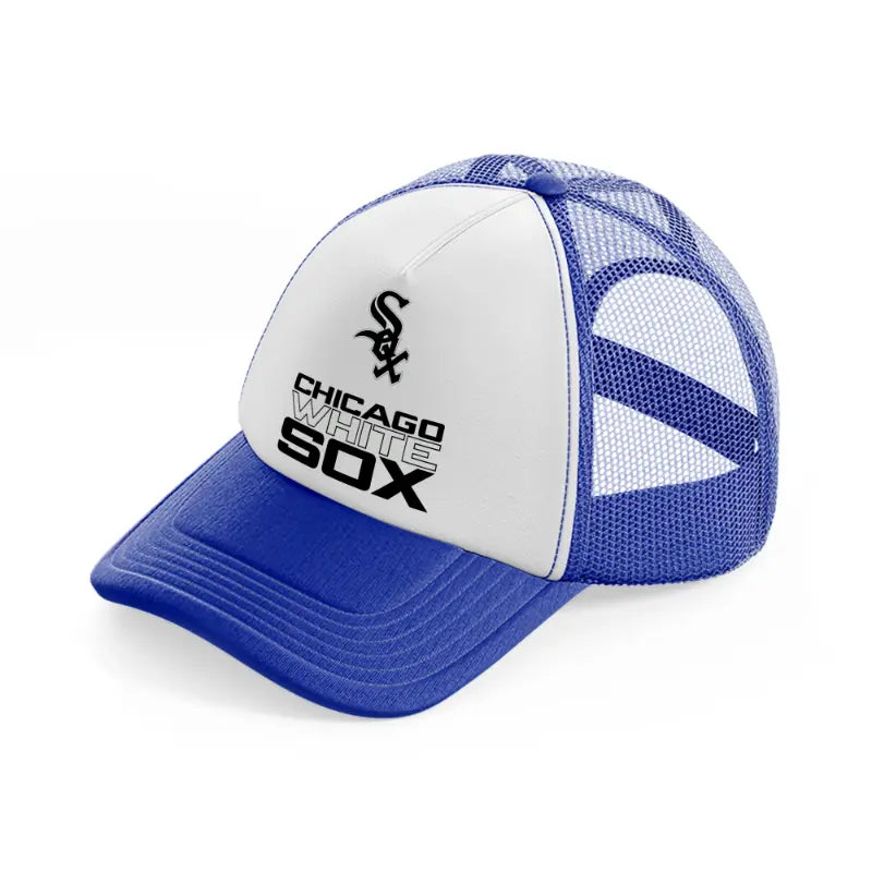 chicago white sox logo blue and white trucker hat