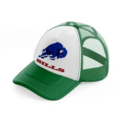 buffalo bills blue and white-green-and-white-trucker-hat
