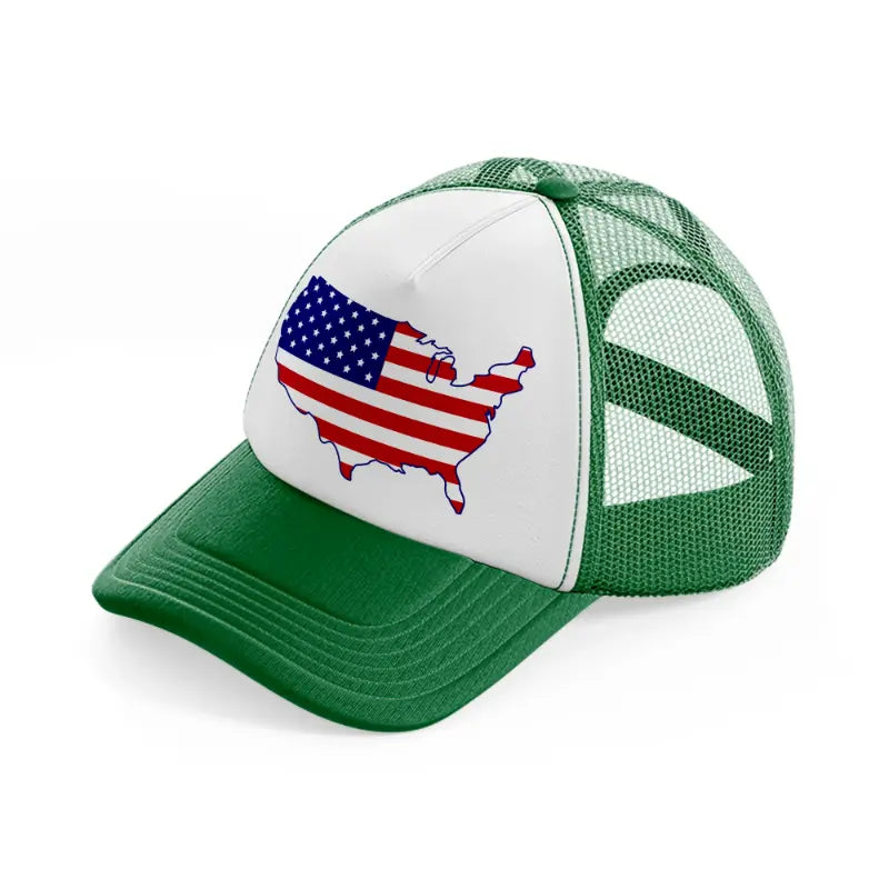 4th july svg map-01-green-and-white-trucker-hat