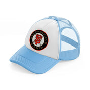 san francisco giants badge-sky-blue-trucker-hat